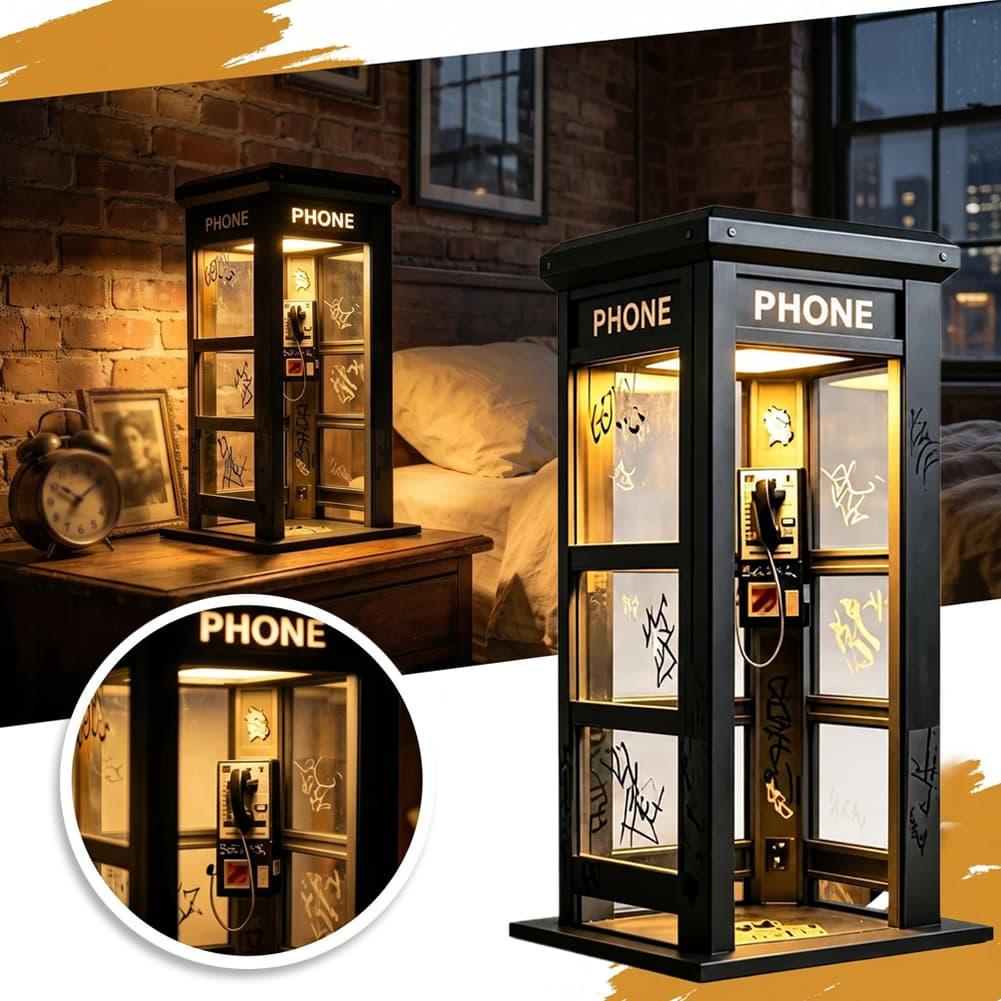 Retro Graffiti Phone Booth Tab - đánh giá và giá Battery Case Storage