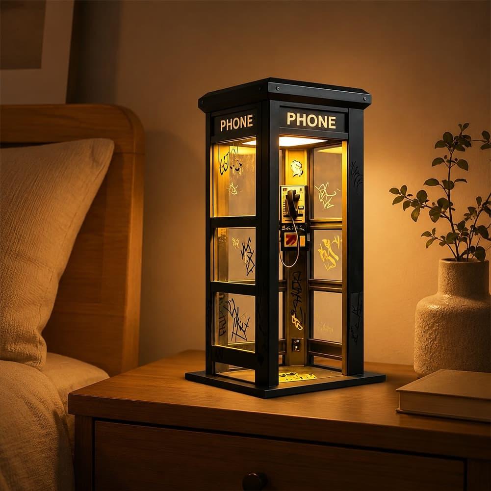 Retro Graffiti Phone Booth Tab - đánh giá và giá Battery Case Storage