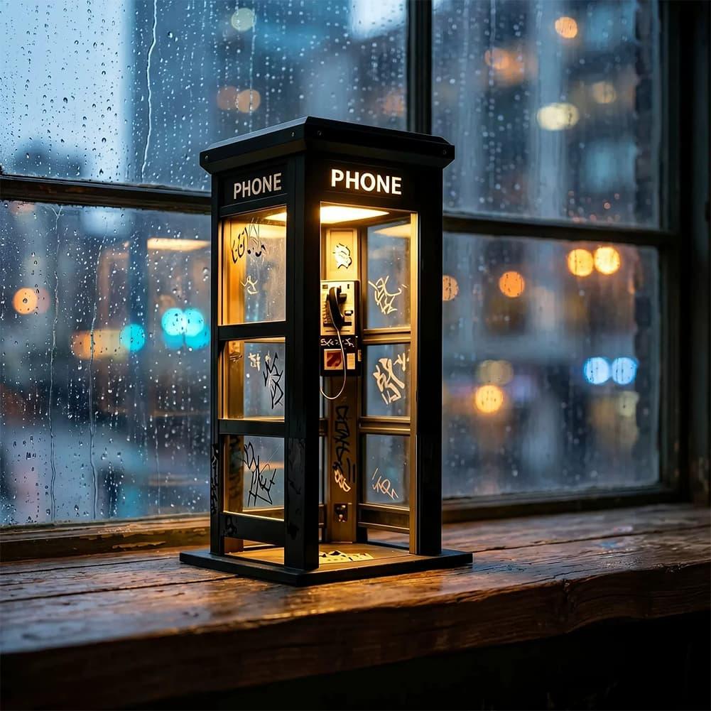 Retro Graffiti Phone Booth Tab - đánh giá và giá Battery Case Storage